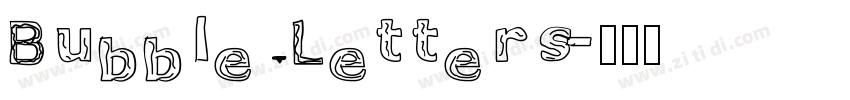 Bubble Letters字体转换